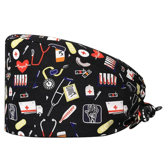  Gorro quirúrgico de verano para mujer, gorros para dentista, cirujano para mujer, gorros para hombre, cirugía, enfermera, quirófano médic