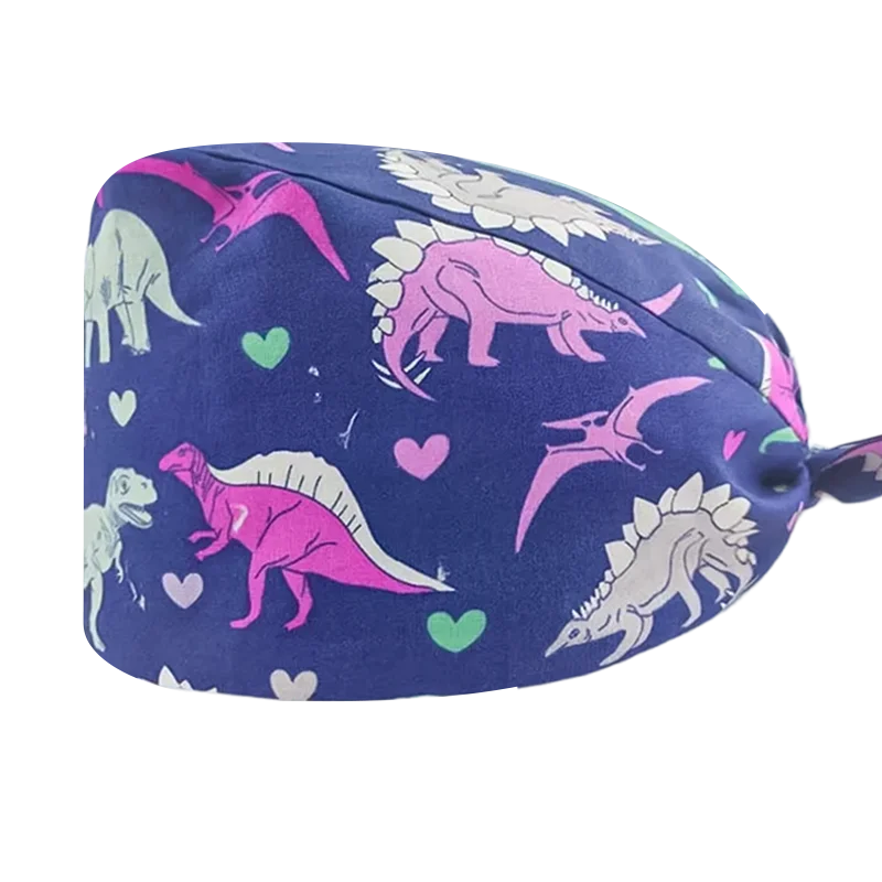 Gorro quirúrgico para mujer, gorros para dentista, cirujano para mujer, hombre, enfermera, dentista, quirófano, médico, Dental, sombrero de verano con dibujos animados