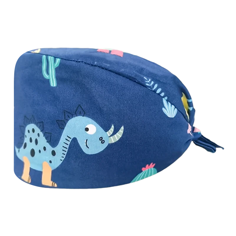 Gorro quirúrgico para mujer, gorros para dentista, cirujano para mujer, hombre, enfermera, dentista, quirófano, médico, Dental, sombrero de verano con dibujos animados